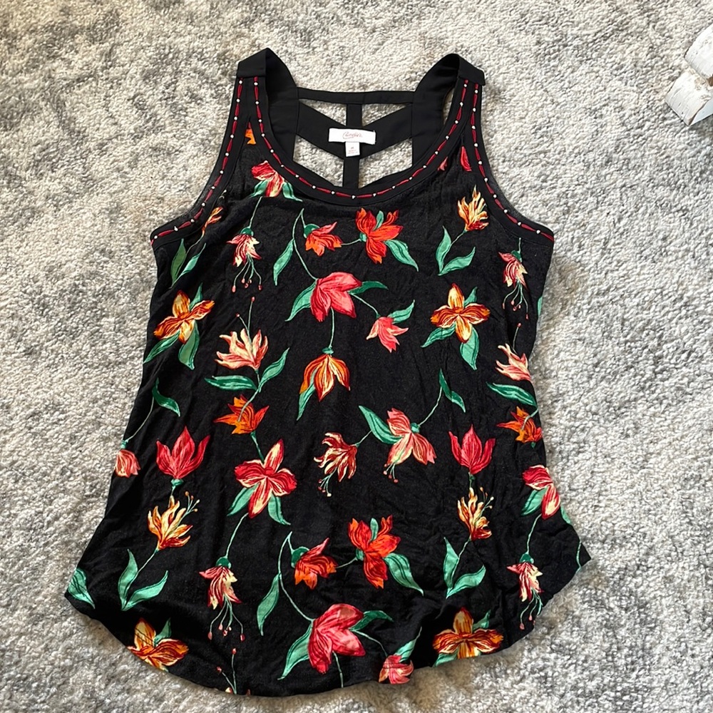 Floral tank top